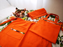 Cargar imagen en el visor de la galería, Decoración completa de cocina-comedor: Frutas y flores / Naranja