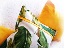 Cargar imagen en el visor de la galería, Decoración completa de salón comedor: hojas de platanera / amarillo