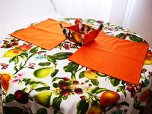 Cargar imagen en el visor de la galería, Decoración completa de cocina-comedor: Frutas y flores / Naranja