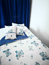 Cargar imagen en el visor de la galería, Decoración de dormitorio : estampado Ositos / Azul