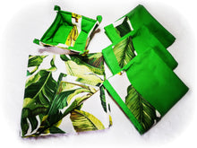Cargar imagen en el visor de la galería, Decoración completa de salón comedor: Hojas de Platanera / Verde