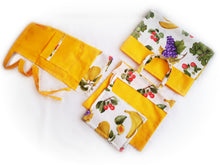 Cargar imagen en el visor de la galería, Decoración completa de cocina-comedor: Frutas / Amarillo
