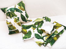 Cargar imagen en el visor de la galería, Decoración completa de salón: Hojas de Platanera / Blanco
